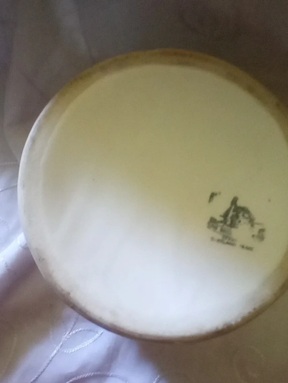 vintage house of webster biscuit jar with Gold Trim